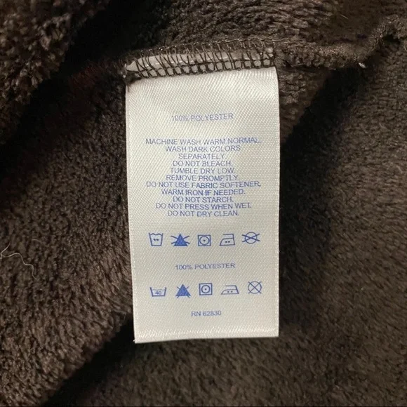 Lands End Super soft Brown Fleece Pullover~L - Picture 6 of 8